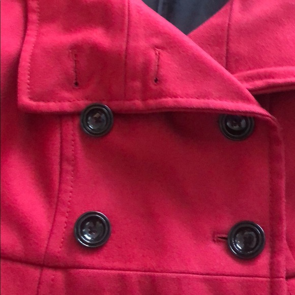 Red pea coat - Picture 2 of 6